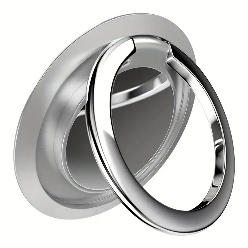 Handy Smartphone Ring Halter - Ultradünn, drehbar 360° Handyring Fingerhalter Silber