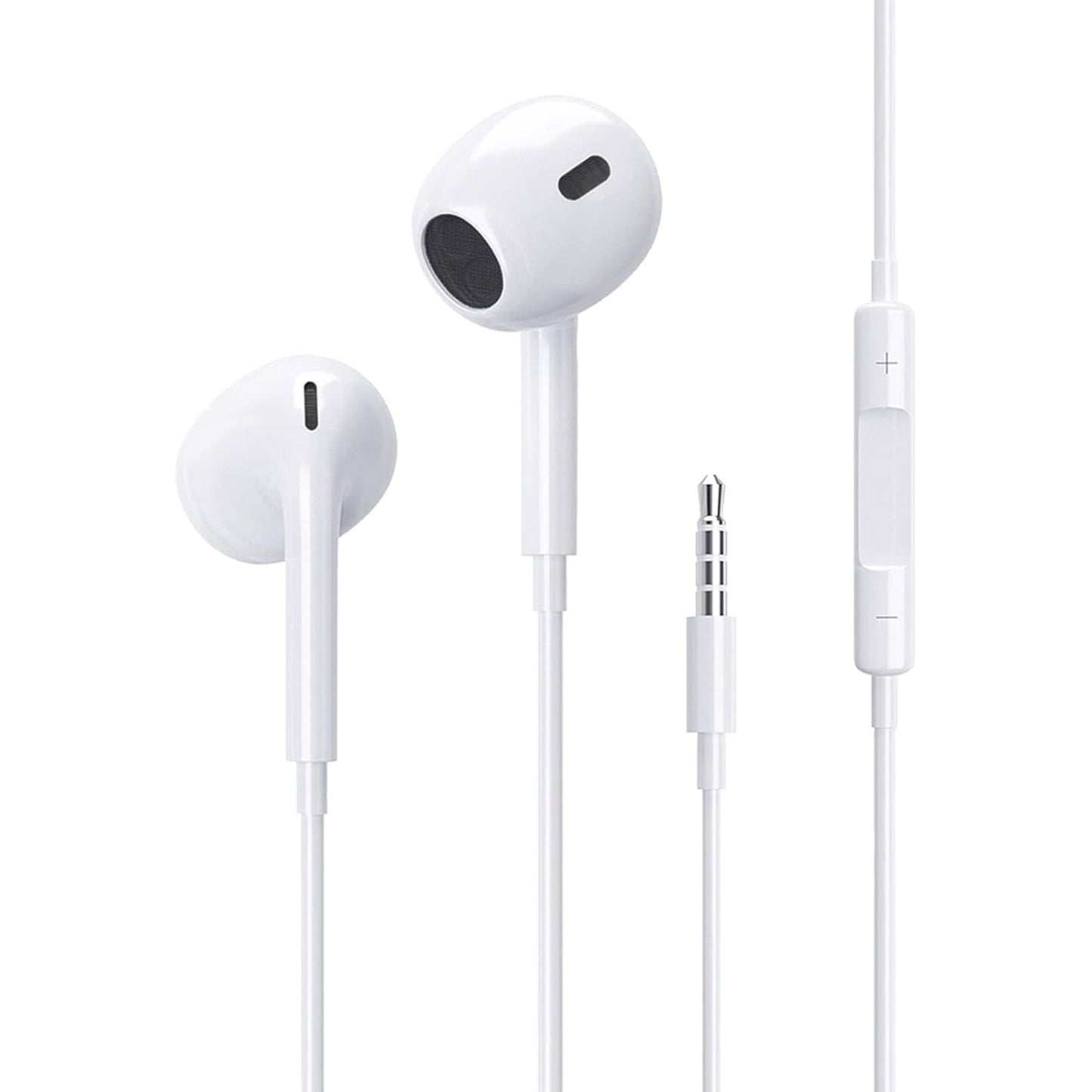 In-Ear Kopfhörer für iPhone 8 7 6 iPod iPad Headset Klinke 3,5 mm AUX Weiß
