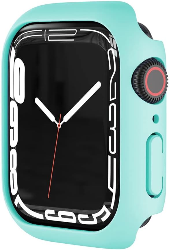 Apple Watch 1-9 SE Ultra 360° Displayschutz Hülle Glas Hardcase Türkis 40mm