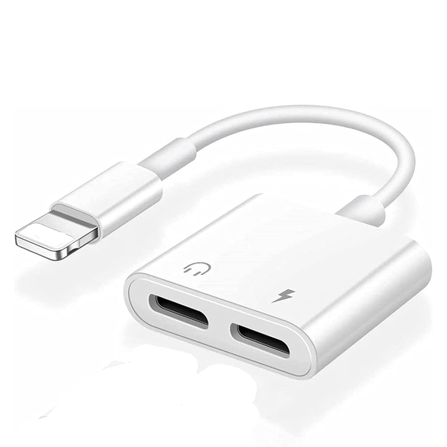 Dual 2 in 1 iPhone 11 12 13 14 Splitter Audio Adapter Kopfhörer Ladekabel Musik