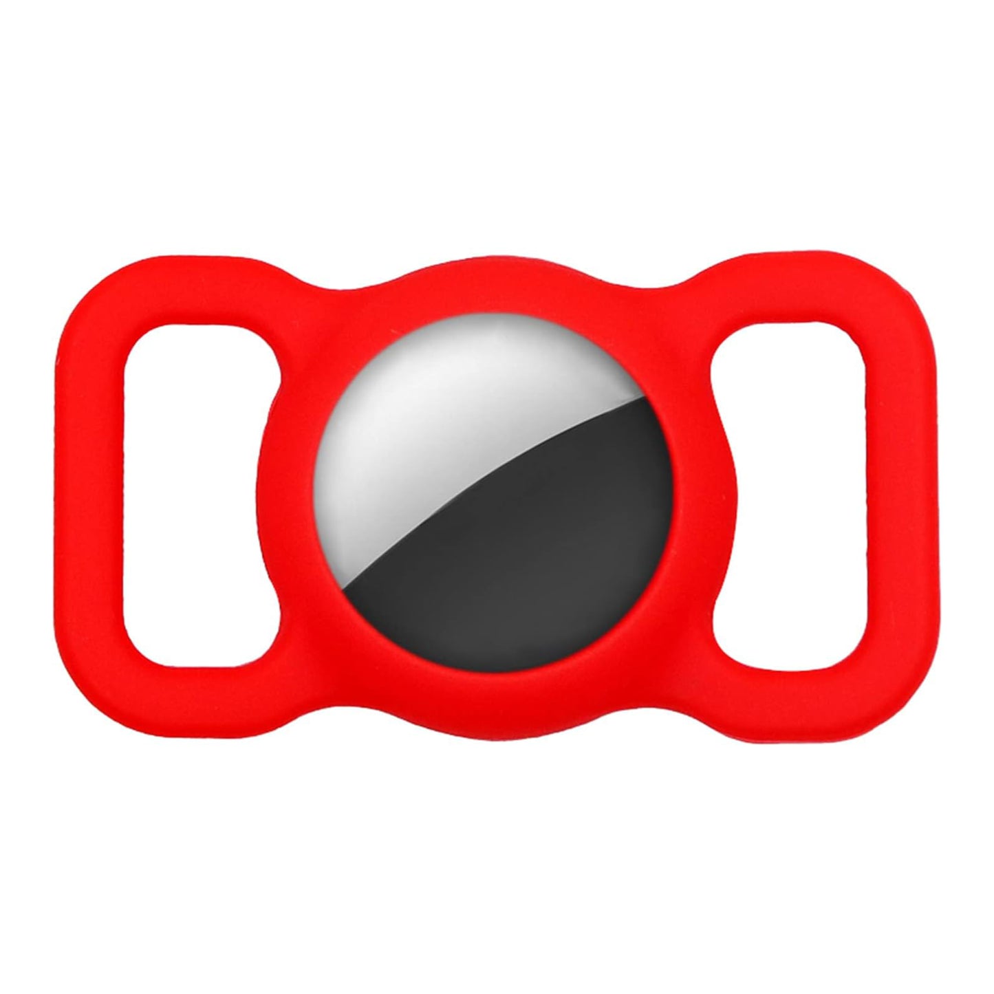 Tier Halsband GPS Anhänger Fallschutz für Apple AirTag Hund Katze Case TPU Rot