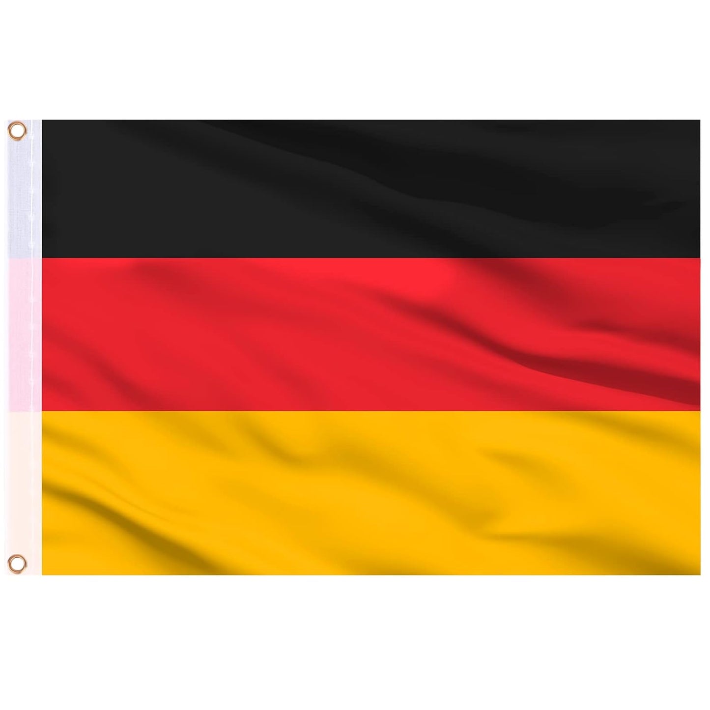Deutschland BRD Fahne 90x150cm mit 2 Ösen 150x90 Hiss Flagge Fussball WM EM Fan