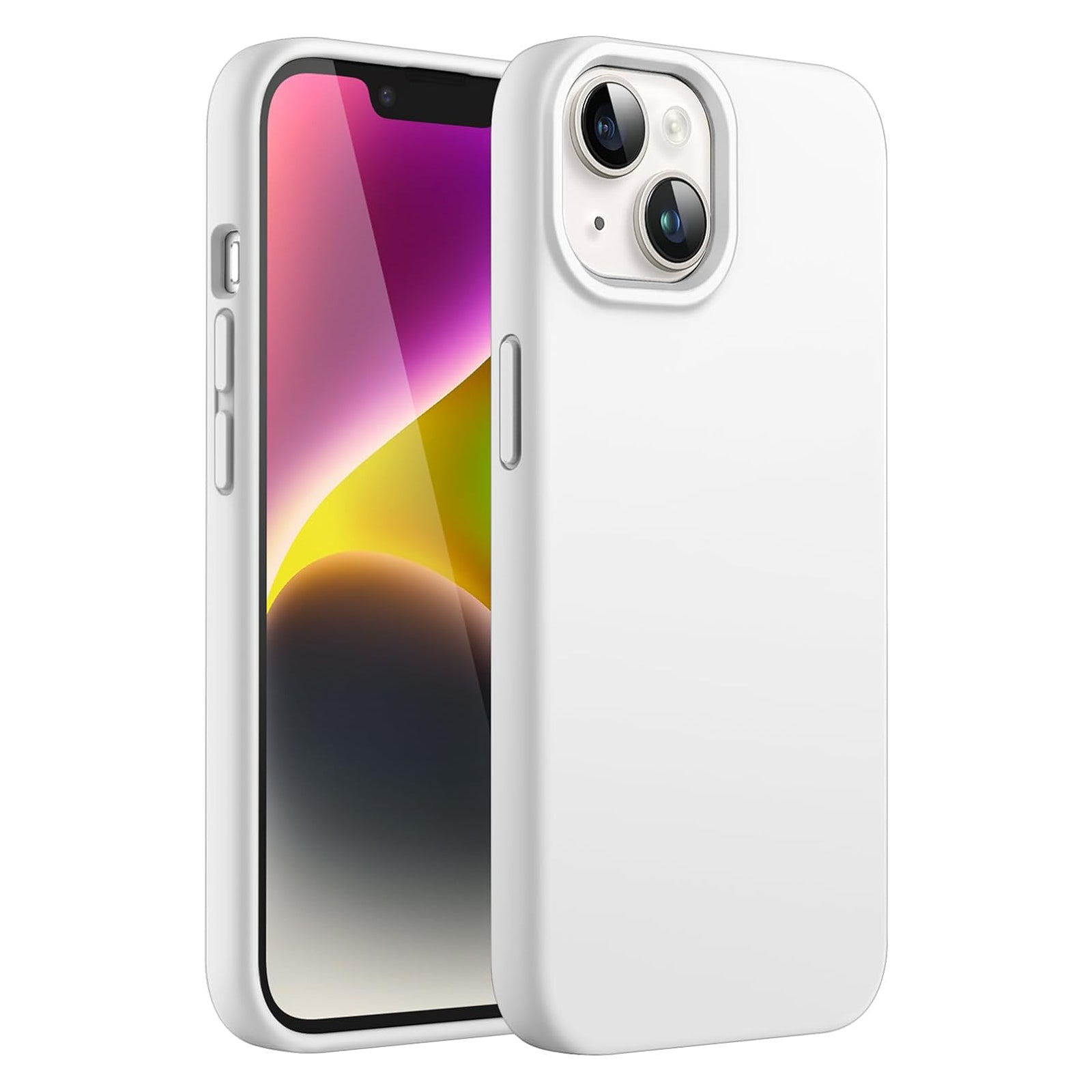 iPhone 14 LIQUID Silikon Hülle Case 360° Schutz Bumper MagSafe Weiss –  WERONDO