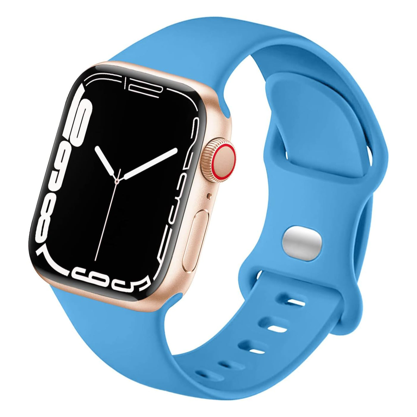 Sport Armband für Apple Watch Series 9 8 7 6 5 4 3 SE Silikon Band iWatch 38mm | 40mm | 41mm Blau