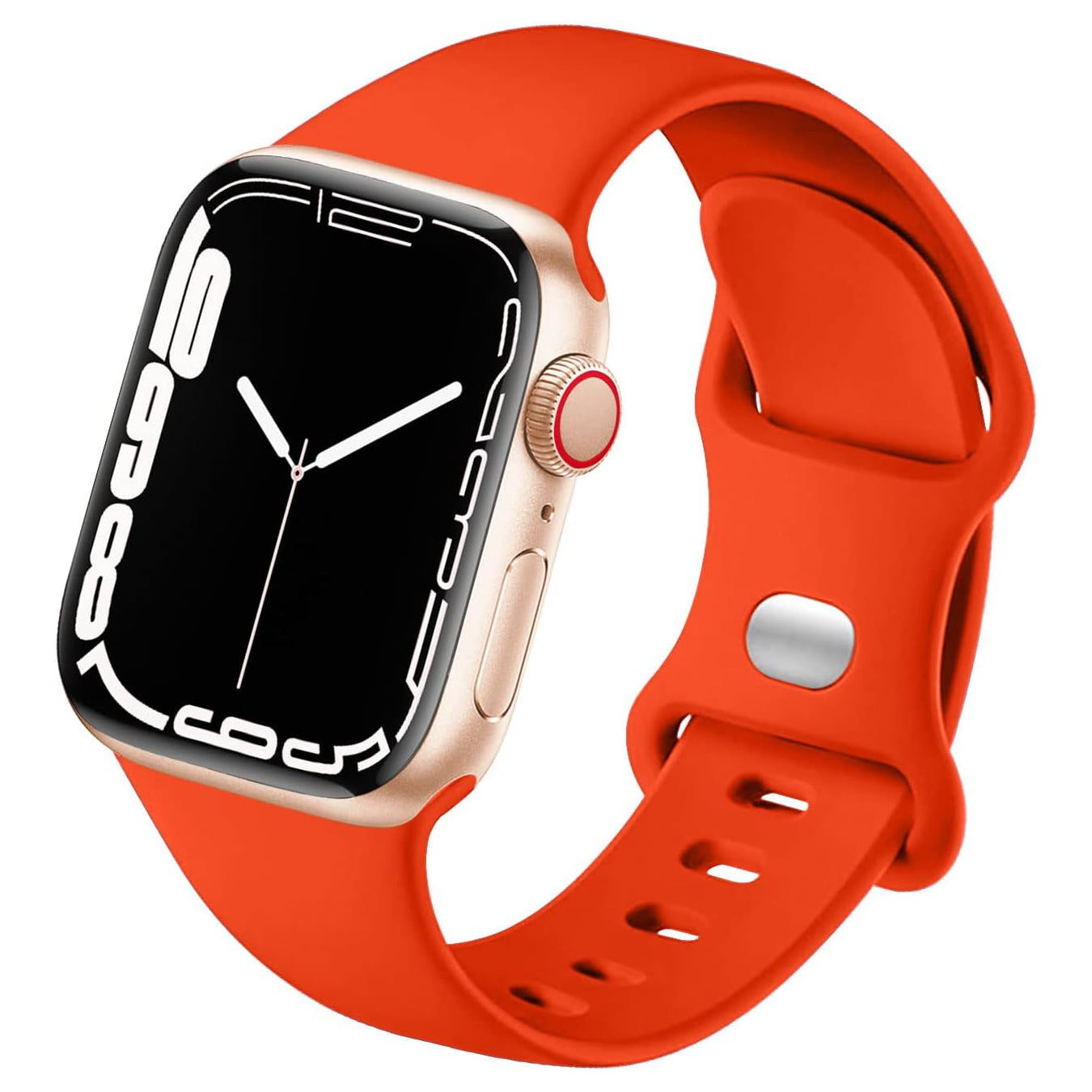 Sport Armband für Apple Watch Series 9 8 7 6 5 4 3 SE Silikon Band iWatch 42mm | 44mm | 45mm Orange