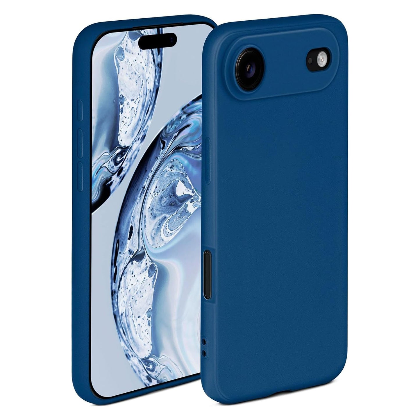 iPhone 17 Air LIQUID Silikon Hülle Case 360° Schutz Bumper MagSafe TPU Kamera Schutz Navy