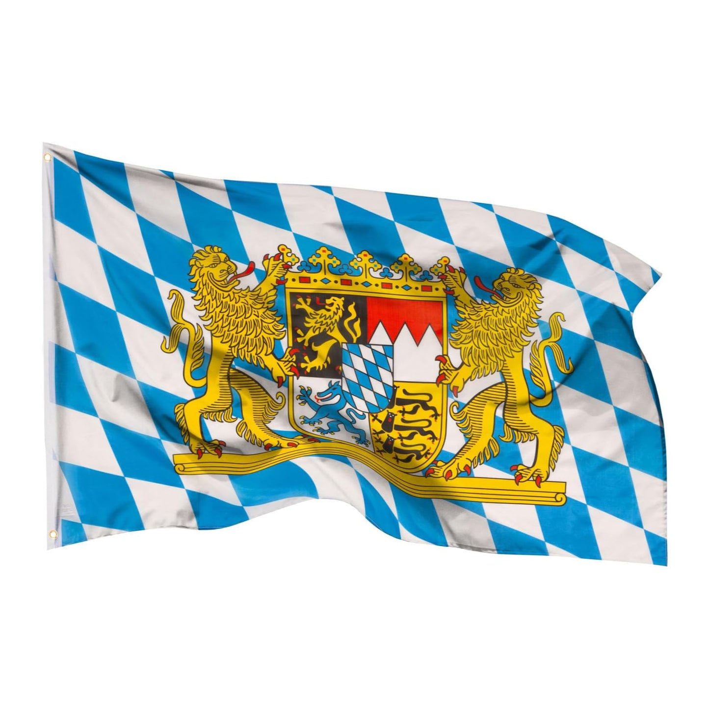 Bayern 90x150cm mit 2 Ösen 150x90 Hiss Flagge Bavaria Oktoberfest Löwe
