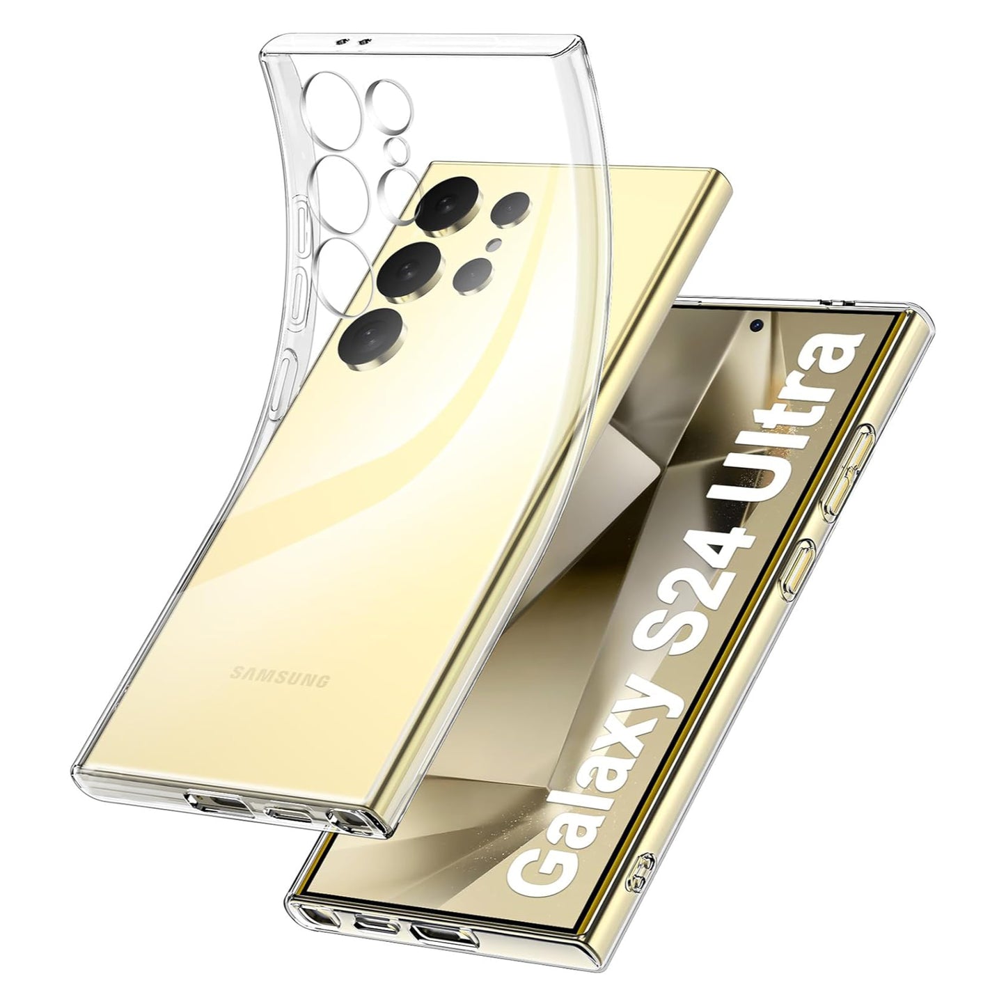 Premium TPU Hülle für Samsung Galaxy S24 Ultra Silikon Transparent Case Tasche