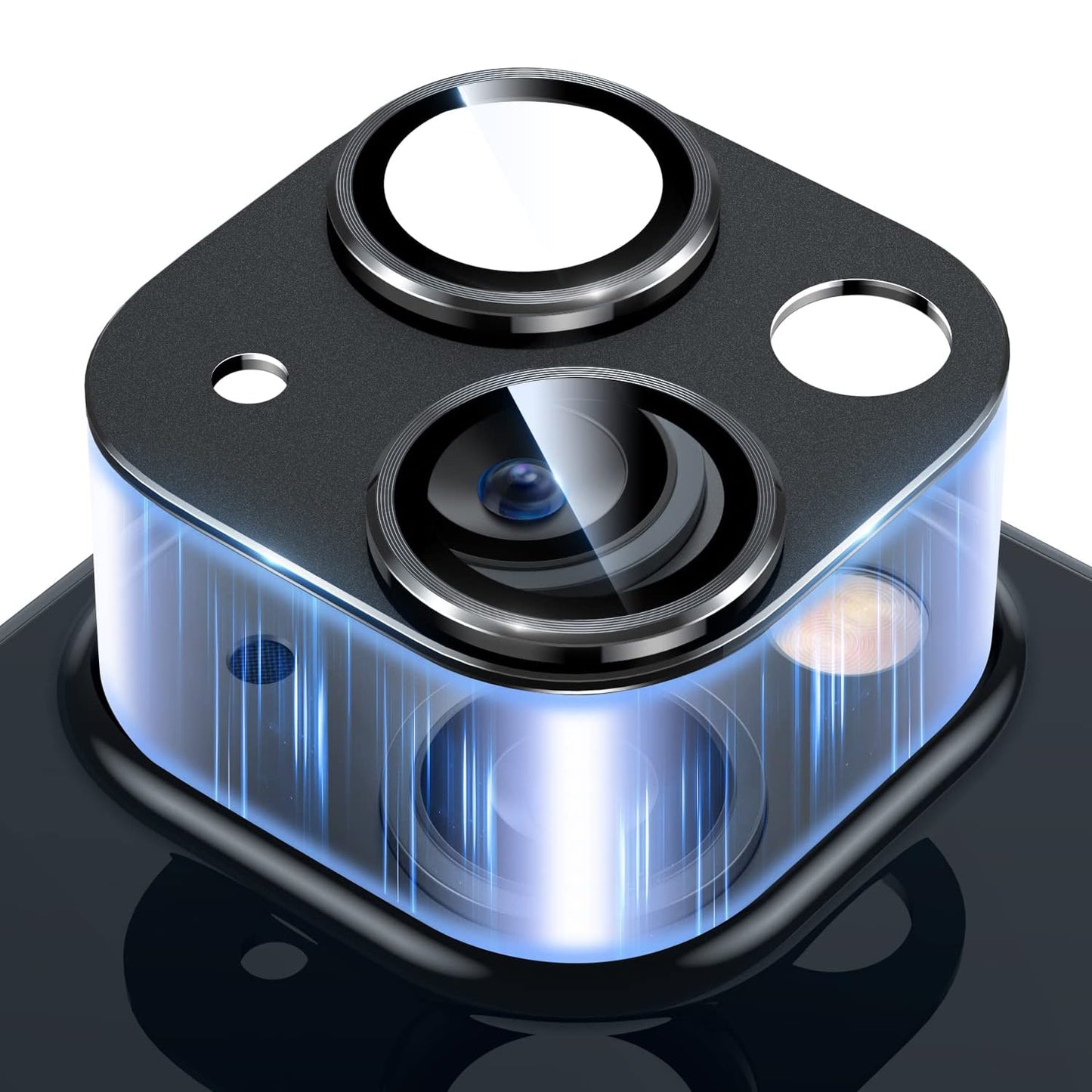 Kameraschutz für iPhone 14 / iPhone 14 Plus Panzer Schutz Glas 9H Protector Ultra HD Schwarz