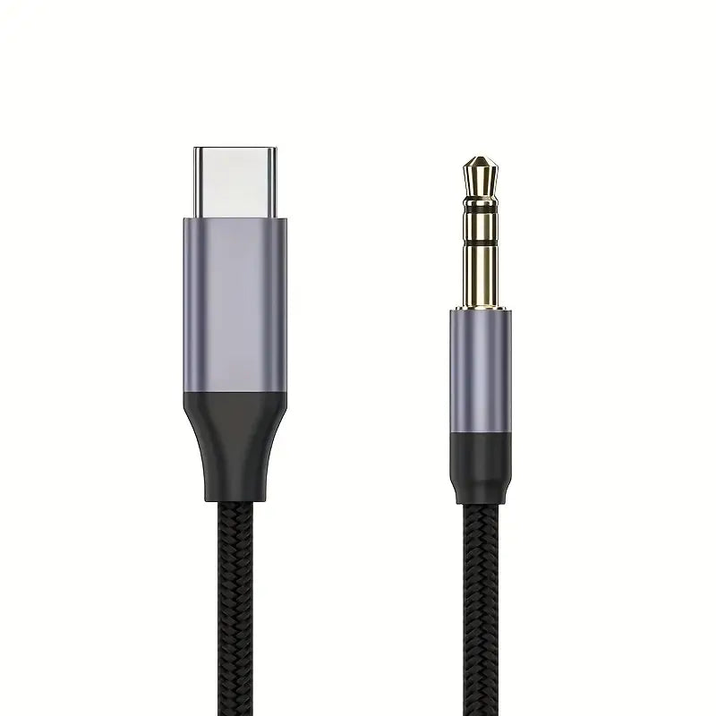 USB-C Aux Kabel 3,5 mm Klinkenkabel Audio Kopfhörer Adapter für Samsung + iPhone