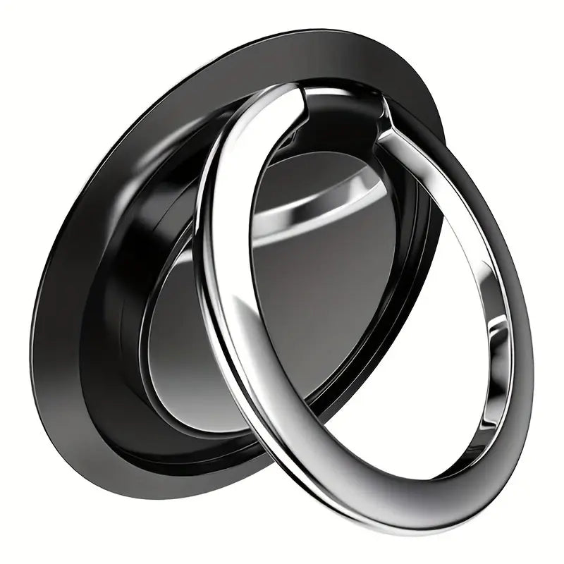 Handy Smartphone Ring Halter - Ultradünn, drehbar 360° Handyring Fingerhalter Schwarz