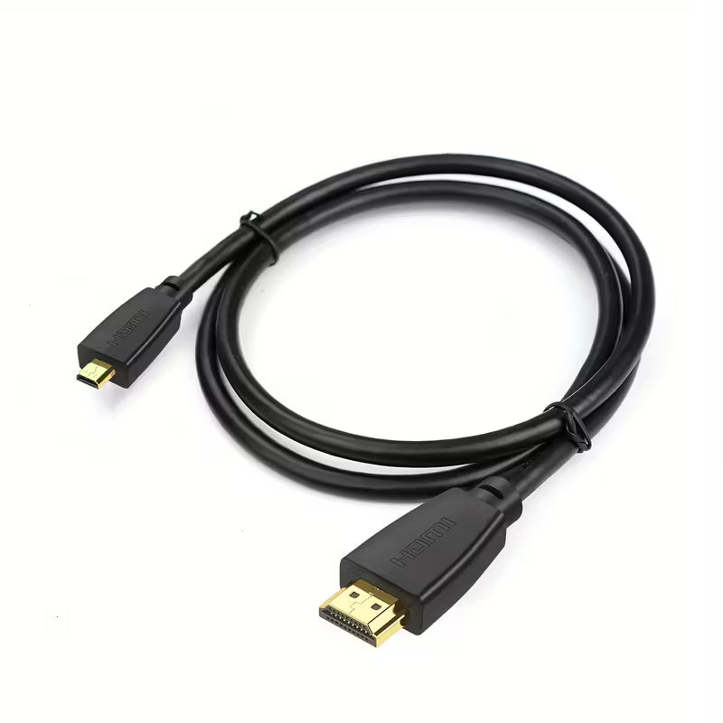 1m Micro HDMI Kabel mit Ethernet HDMI A auf Micro Type D Stecker FullHD 3D 4K