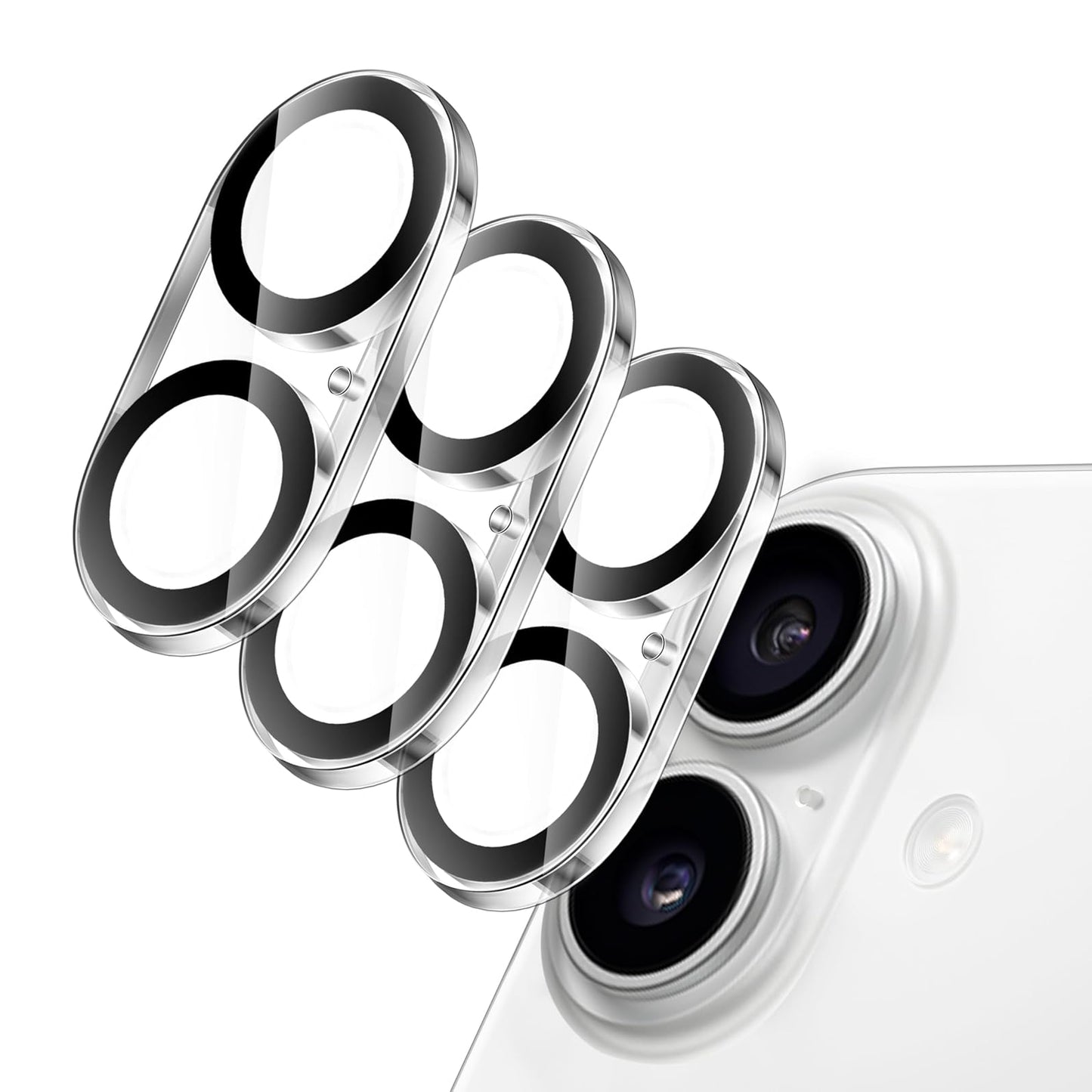 Kameraschutz für iPhone 16 Panzer Schutz Glas 9H Protector Ultra HD Transparent