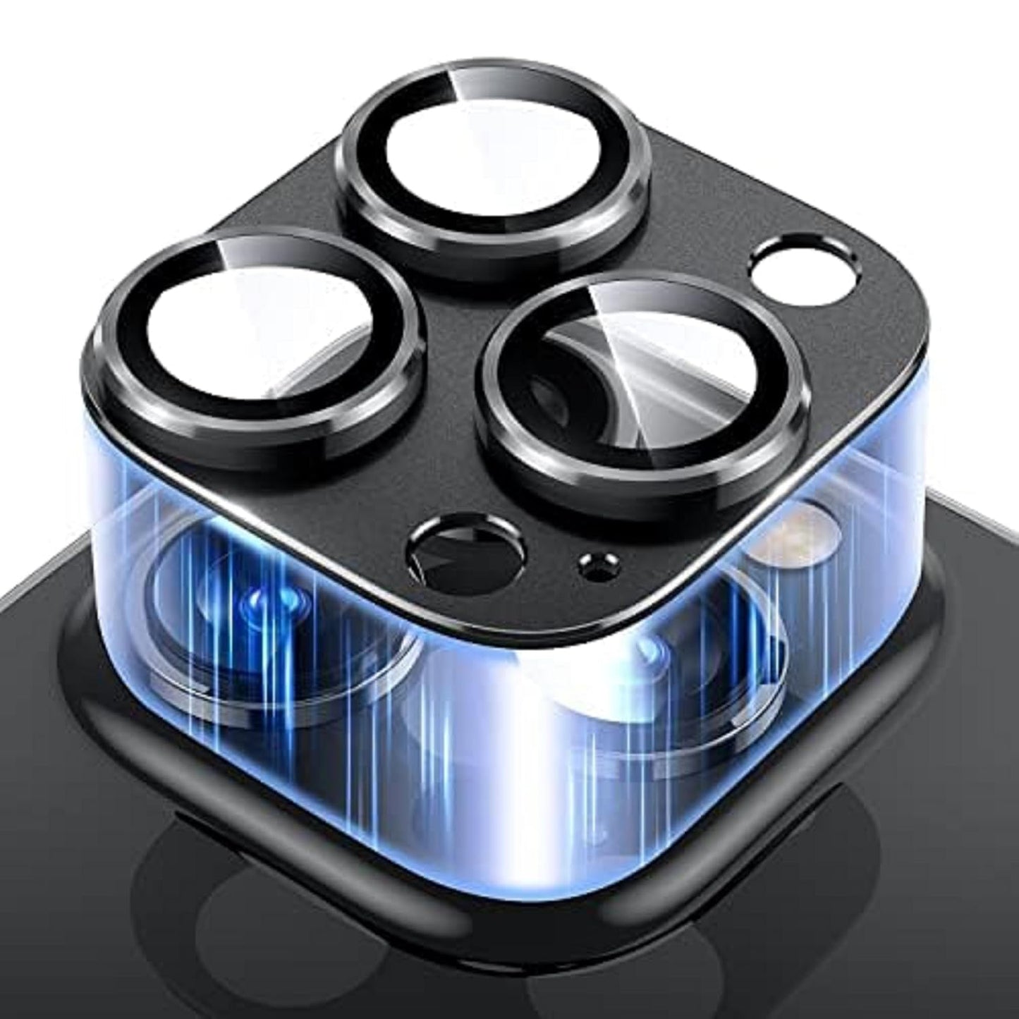 Kameraschutz für iPhone 13 Pro / iPhone 13 Pro Max Panzer Schutz Glas 9H Protector Ultra HD Schwarz