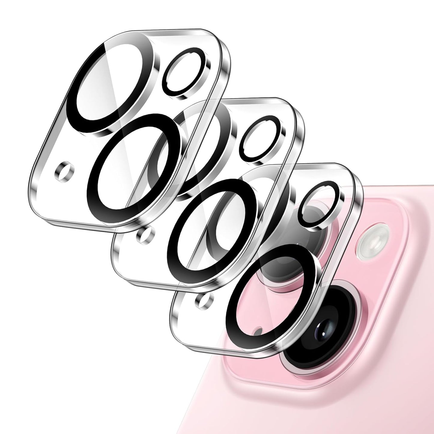 Kameraschutz für iPhone 15 Panzer Schutz Glas 9H Protector Ultra HD Transparent