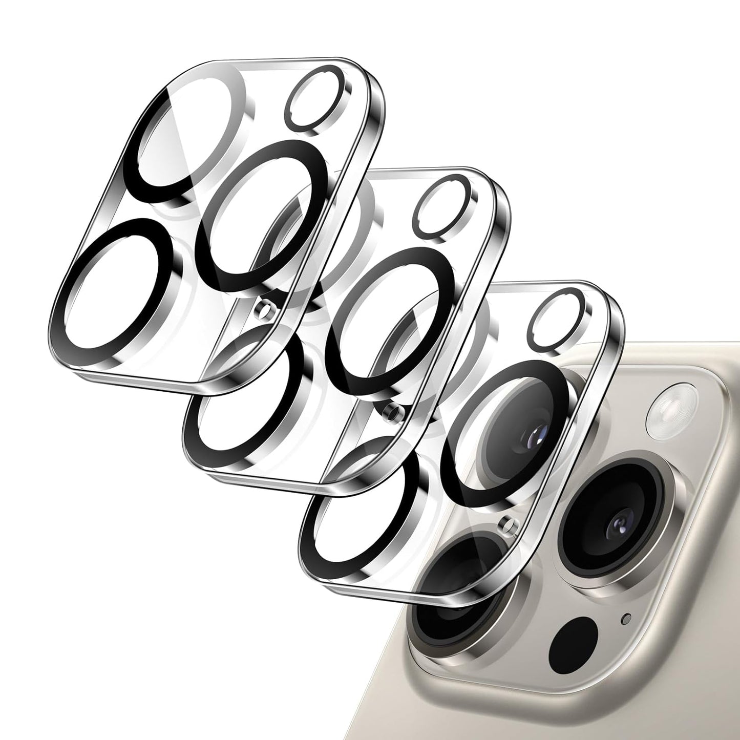 Kameraschutz für iPhone 15 Pro Panzer Schutz Glas 9H Protector Ultra HD Transparent