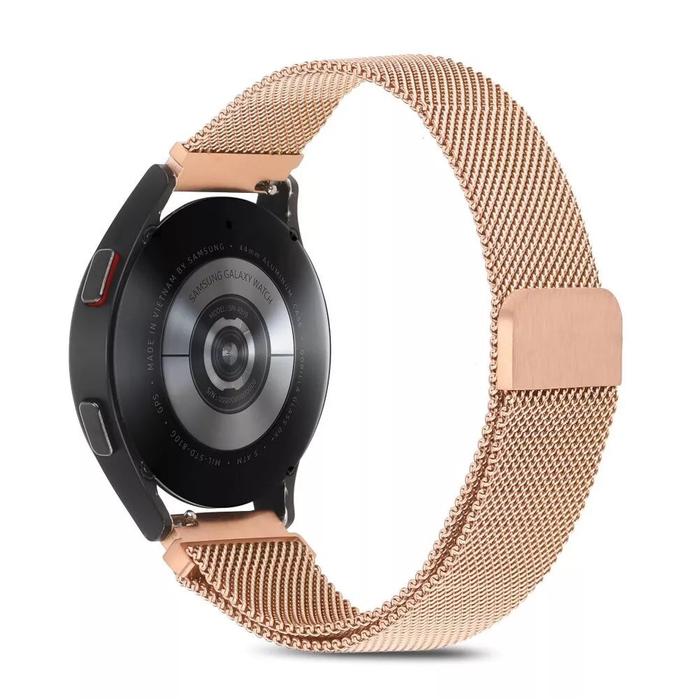 MILANAISE Edelstahl Armband SAMSUNG Gear S2/S3 Active 1-2 Galaxy Watch 42-46 22mm Rosegold