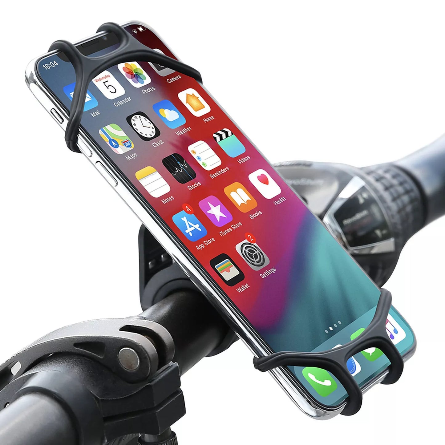 Handyhalterung Fahrrad Halterung Silikon Motorrad Handy Lenker Halter Smartphone