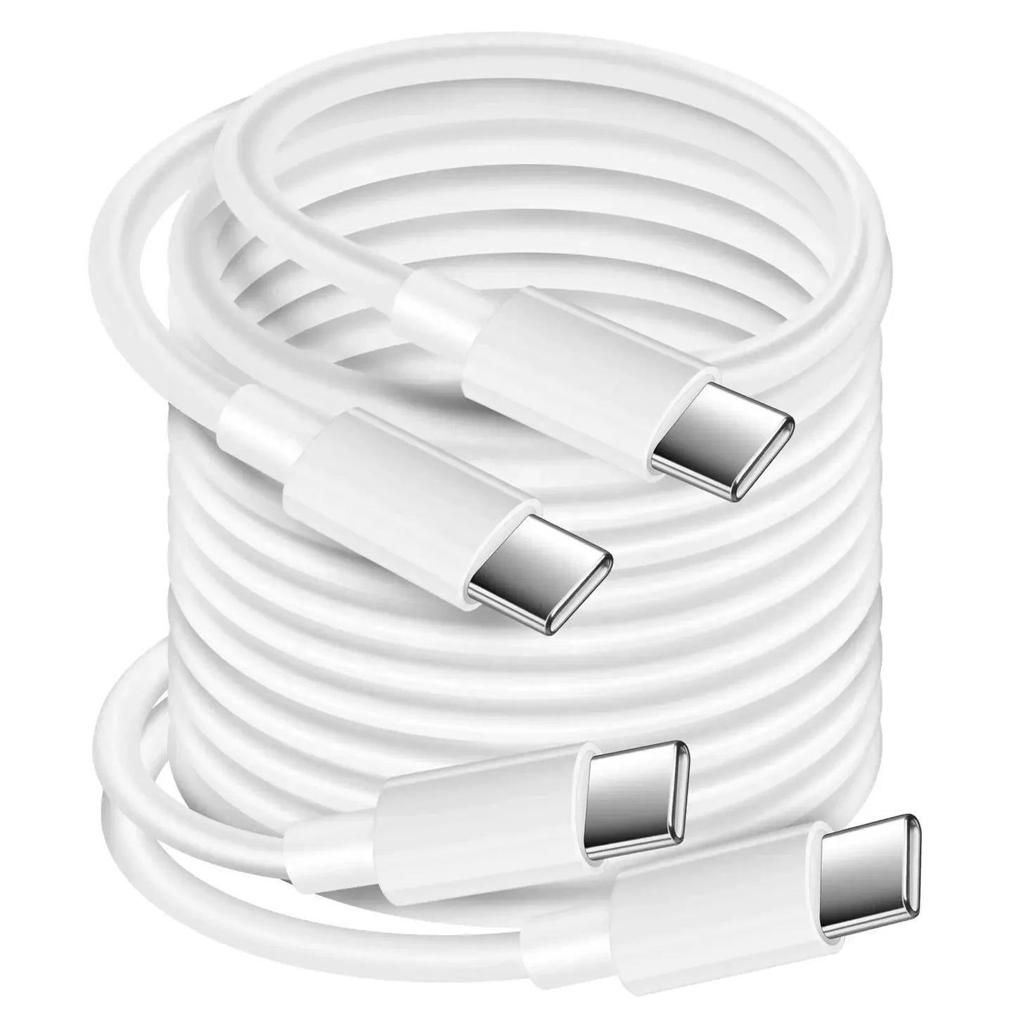 3m USB-C auf USB-C 20W HighSpeed Ladekabel Datenkabel 5A weiss