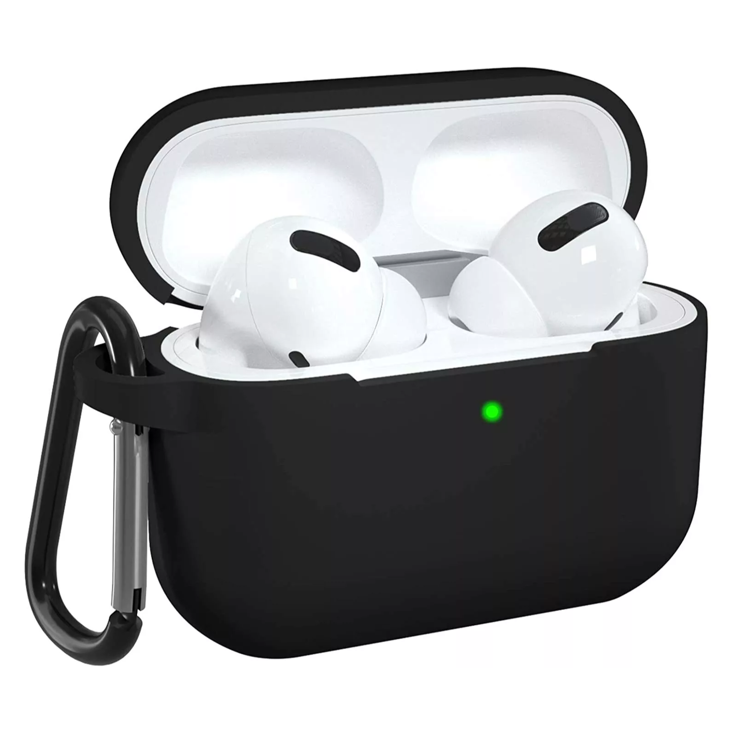Hülle für Apple AirPods 3 Silikonhülle Case Cover Tasche Bumper Schutzhülle Schwarz