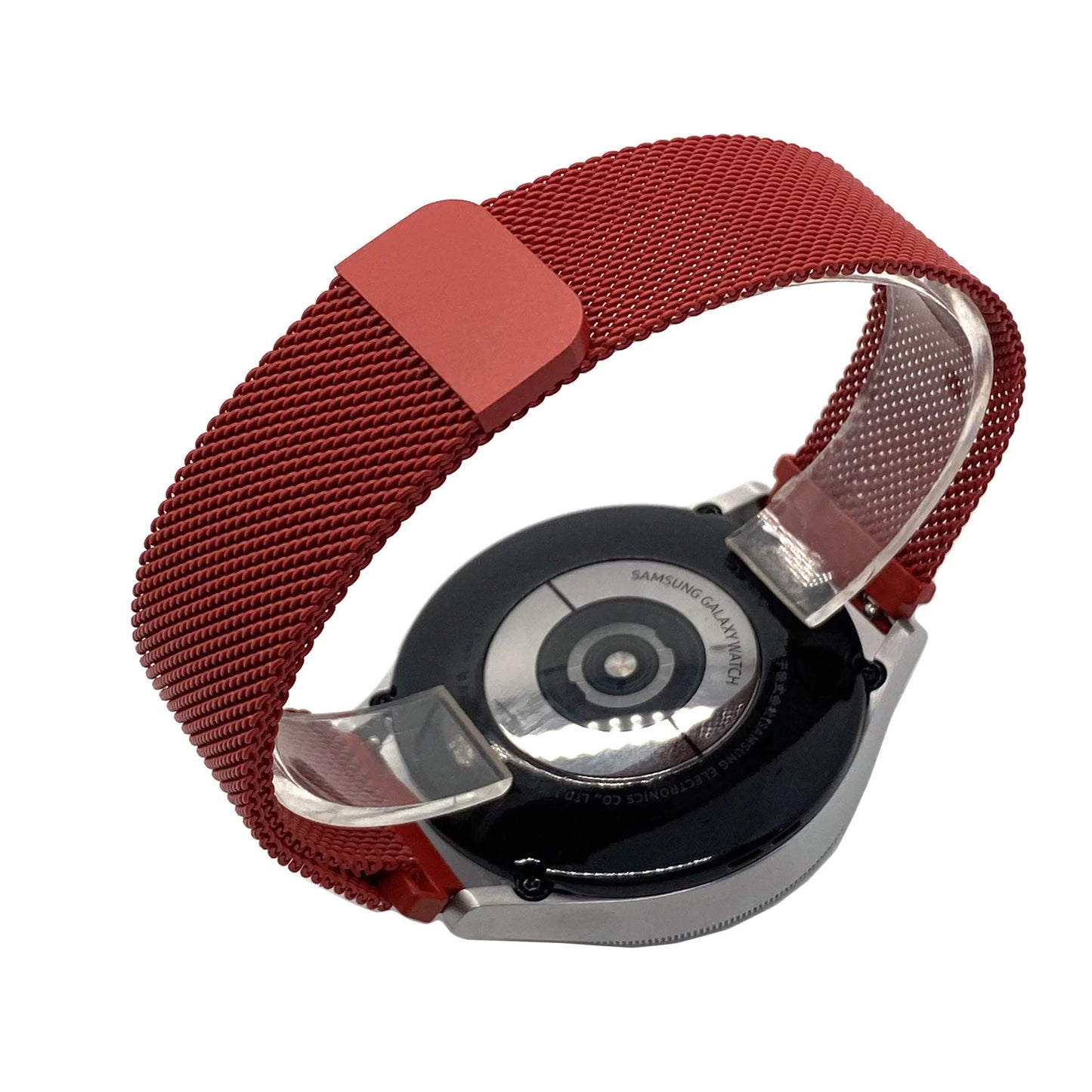MILANAISE Edelstahl Armband SAMSUNG Gear S2/S3 Active 1-2 Galaxy Watch 42-46 20mm Rot