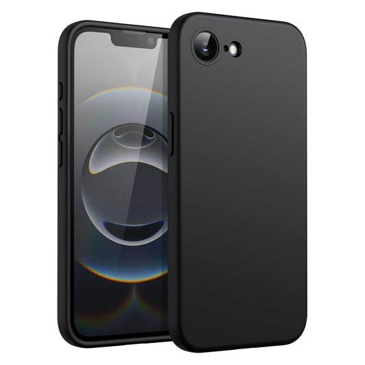 iPhone 16e LIQUID Silikon Hülle Case 360° Schutz Bumper MagSafe TPU Kamera Schutz Schwarz