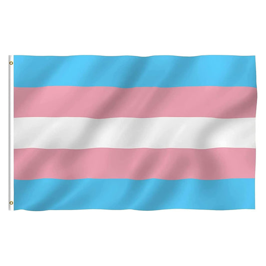 Transgender Fahne 90x150 cm + 2 Ösen 150x90 Hiss Flagge LGBTQ Gay Pride CSD