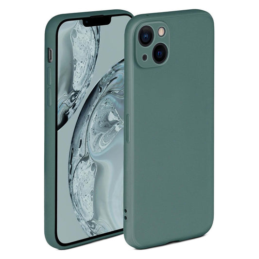 iPhone 14 LIQUID Silikon Hülle Case 360° Schutz Bumper MagSafe TPU Kamera Schutz Grün