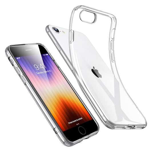 Schutzhülle Apple iPhone 7 / 8 Silikon TPU Transparent Kameraschutz