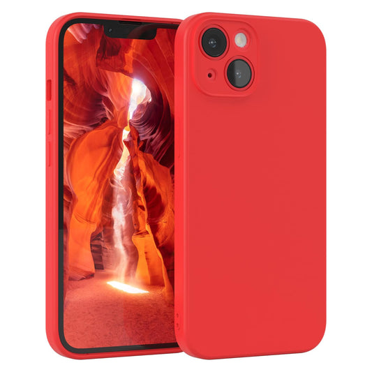 iPhone 14 LIQUID Silikon Hülle Case 360° Schutz Bumper MagSafe TPU Kamera Schutz Rot