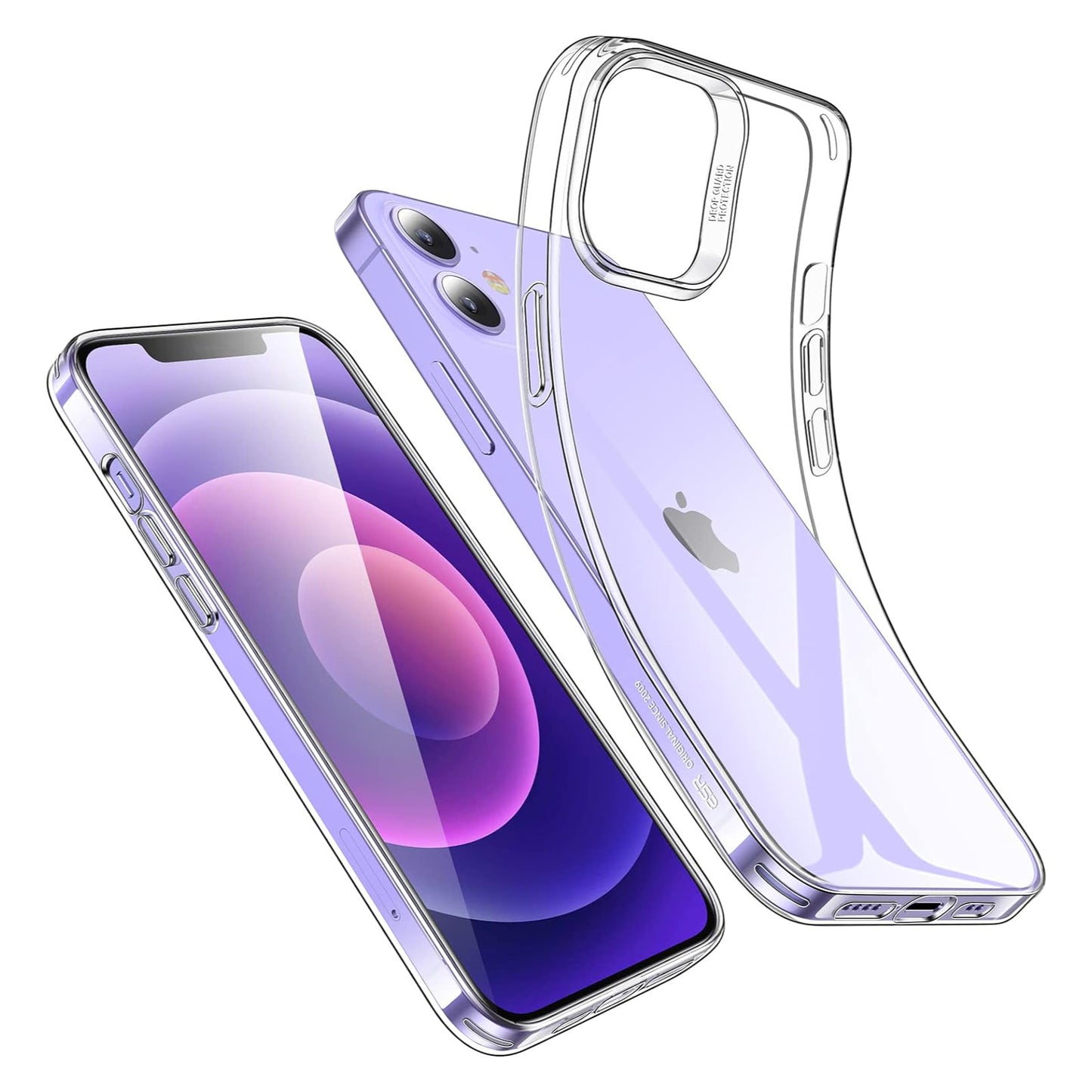 Schutzhülle Apple iPhone 12 Pro Silikon TPU Transparent Kameraschutz