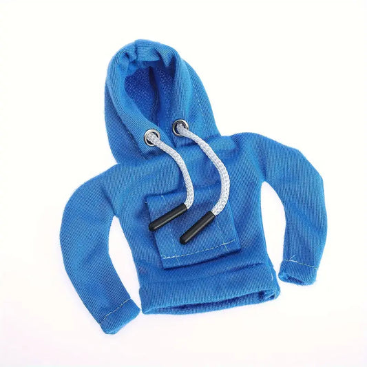 Auto Schaltknauf Hoodie Überzug Schalthebel Abdeckung Pullover Design KFZ Sweatshirt Blau