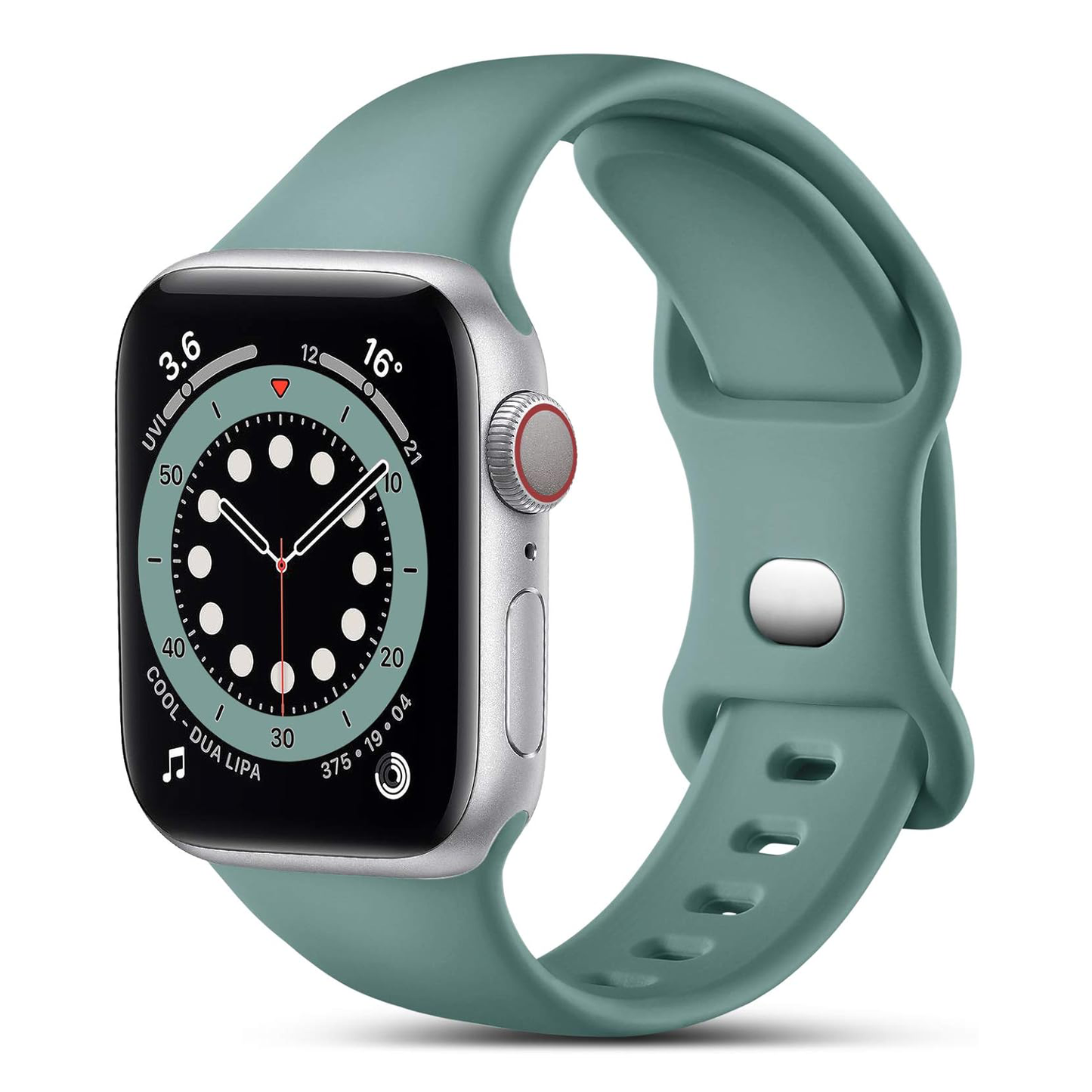 Sport Armband für Apple Watch Series 9 8 7 6 5 4 3 SE Silikon Band iWatch 42mm | 44mm | 45mm Grün