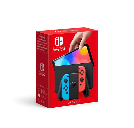 Nintendo Switch-Konsole (OLED-Modell) Neon-Rot / Neon-Blau