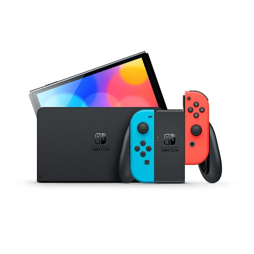 Nintendo Switch-Konsole (OLED-Modell) Neon-Rot / Neon-Blau