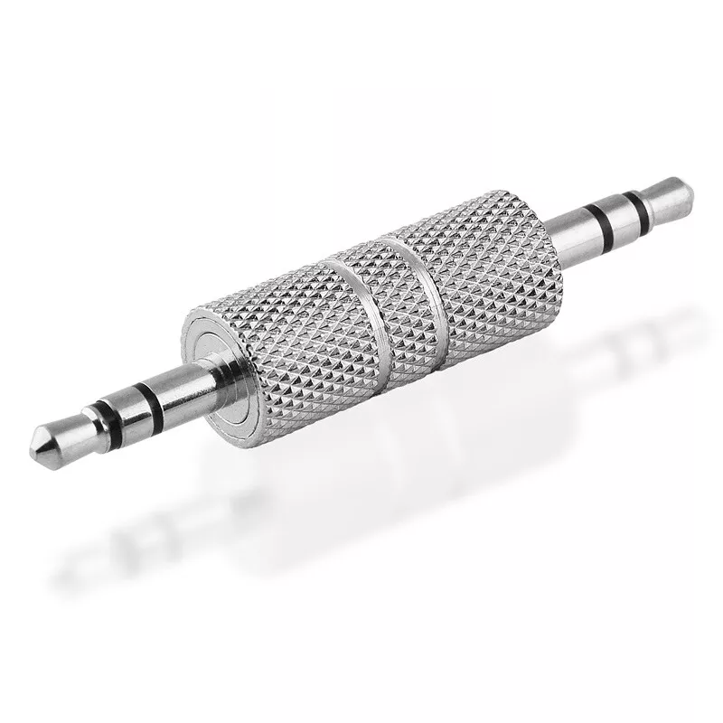 Premium Audio Stereo Klinken Adapter 3,5mm 3,5 mm Klinke Kopfhörer Stecker AUX IN OUT