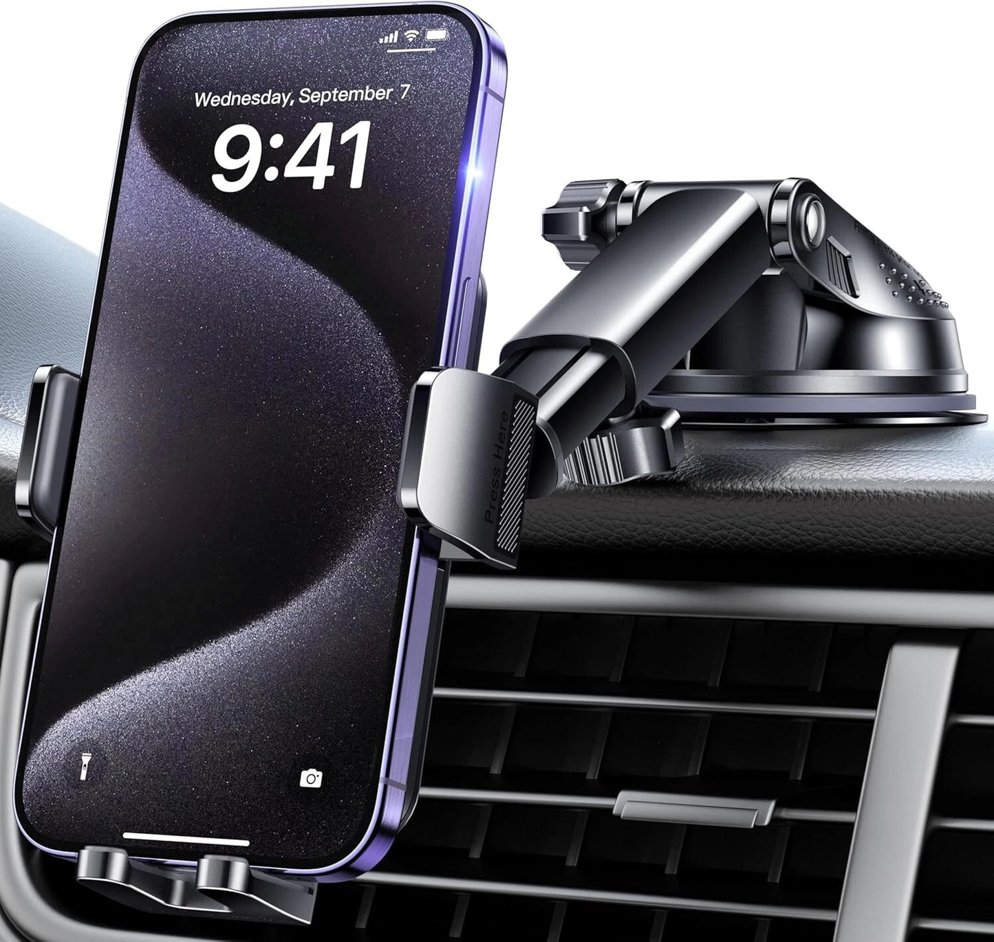 Premium Auto Handy Halterung KFZ LKW Smartphone Halter Armaturenbrett Front Scheibe